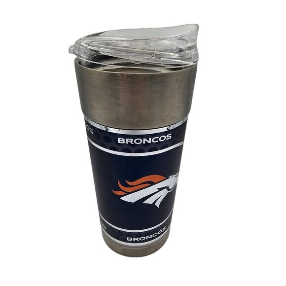Denver Broncos 14 oz Insulated Travel Tumbler Mug - Picture 1 of 5